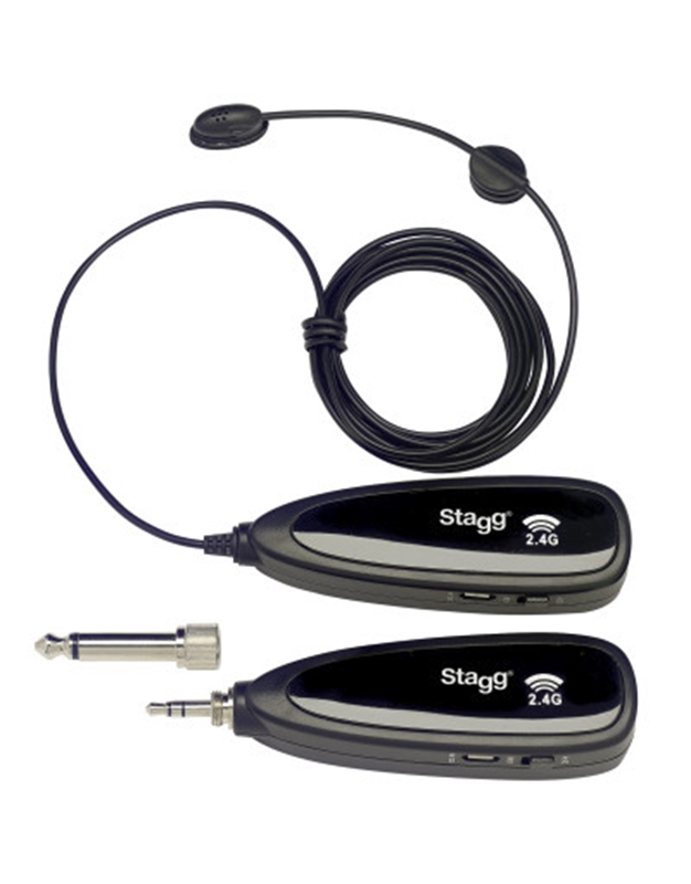 STAGG SUW-12L 2.4 GHZ Wireless lavalier microphone set (with transmitter and receiver)