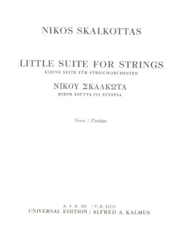 Skalkotas – Little Suite For Strings