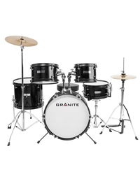 GRANITE Rock Black Drumset Junior Kit Ντραμς με Πιατινία