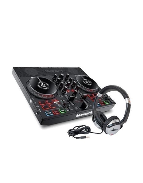 NUMARK Party Mix Live DJ Controller Bundle with Heaphones < DJ