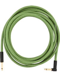 FENDER Festival Pure Hemp Green Instrument Cable 5.5m Angle