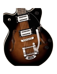 GRETSCH G2655T Streamliner Center Block Jr. Double-Cut with Bigsby Laurel Brownstone Maple Electric Guitar (Ex-Demo product)
