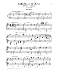 Grieg Lyric Pieces N.2 op.38/ Henle Verlag Editions - Urtext