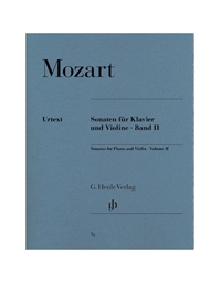 Wolfgang Amadeus Mozart - Sonatas For Piano And Violin Vol II/ Henle Verlay Editions - Urtext