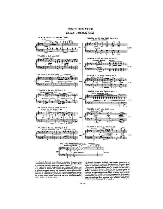 Frederic Chopin - Polacche per pianoforte / Εκδόσεις Ricordi