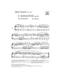Clementi - 6 Sonatinen Op. 36 (Mugellini)