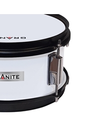 GRANITE Snare Junior 10'' x 5'' White with strap and drumsticks