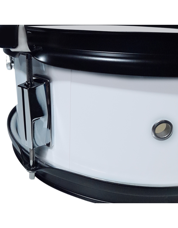 GRANITE Snare Junior 10'' x 5'' White with strap and drumsticks