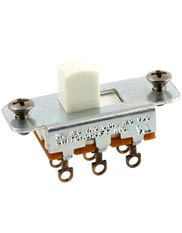 ALL PARTS Switchcraft On-On White Slide Switch for Jazzmaster and Jaguar