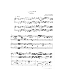 Bach Johann Sebastian - Concerto No. 1 in D Minor, BWV 1052 (URTEXT)