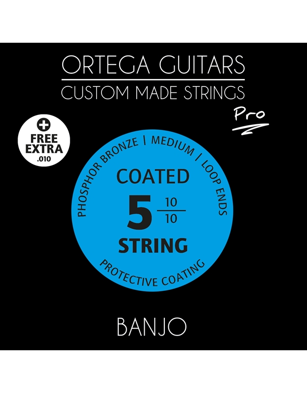 ORTEGA BJP-5 Pro 5-String Banjo Strings Set  010/.10