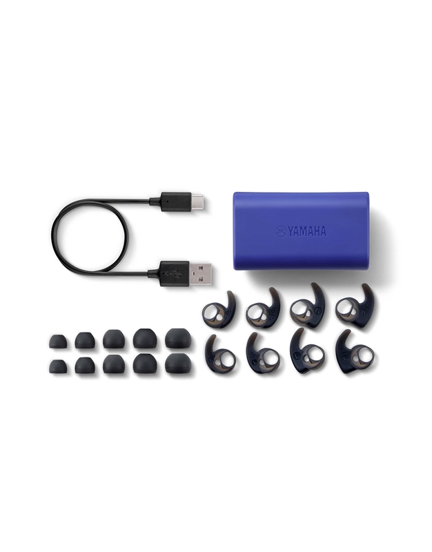 YAMAHA TW-ES5A Blue Ακουστικά Sport in ear με Μικρόφωνο Bluetooth