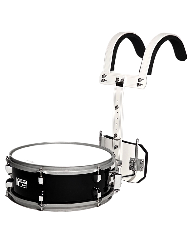 PREMIER Olympic 615055BK Black  Snare Drum 14'' x 5.5" with Carrier and Sticks