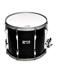 PREMIER Olympic 61512BK Black Snare Drum 14'' x 12" with Carrier and Sticks