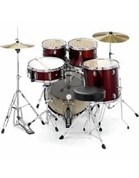 MAPEX TND5294FTC Tornado Standard Dark Red Drum Set with Hardware and Cymbals