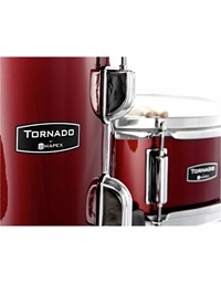 MAPEX TND5294FTC Tornado Standard Dark Red Drum Set with Hardware and Cymbals
