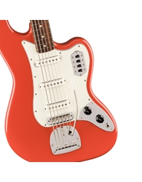 FENDER Vintera II '60s Bass VI w/ Rosewood Fiesta Red Electric Baritone Guitar - Bass