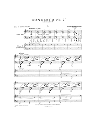 Rachmaniniff Sergei - Concerto No.2, For Piano & Orchestra, In C Minor, Op. 18