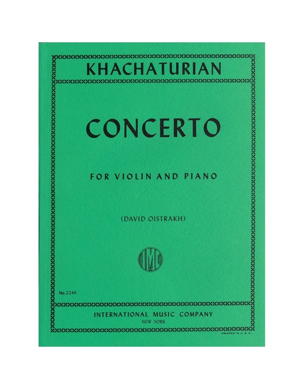 Khachaturian Aram - Concerto For Violin