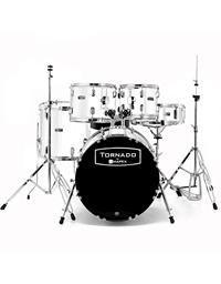 MAPEX TND5044T Tornado Studio White Ακουστικό Drum Set με Βάσεις