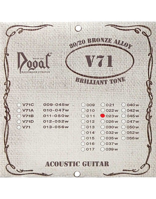 DOGAL V71023 Ac.Guitar String