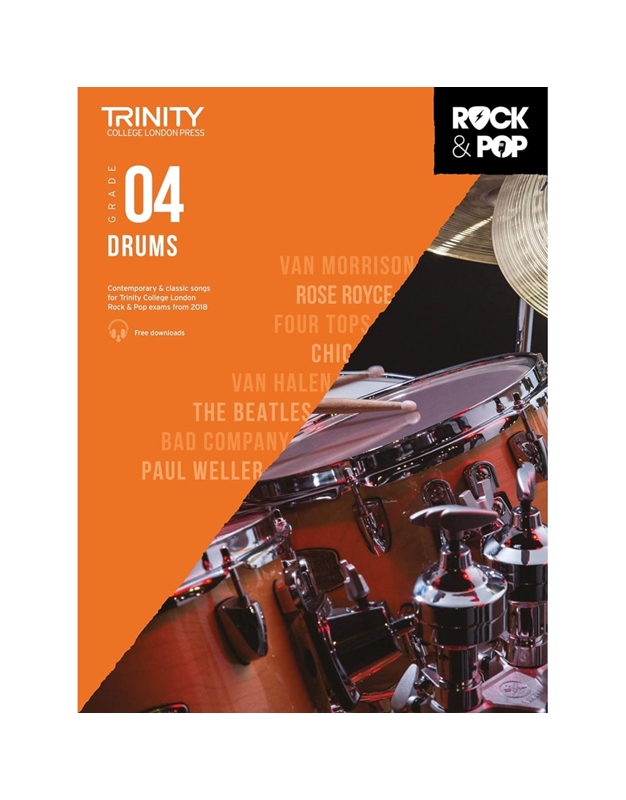 Trinity College London Rock & Pop 2018 Drums Grade 4