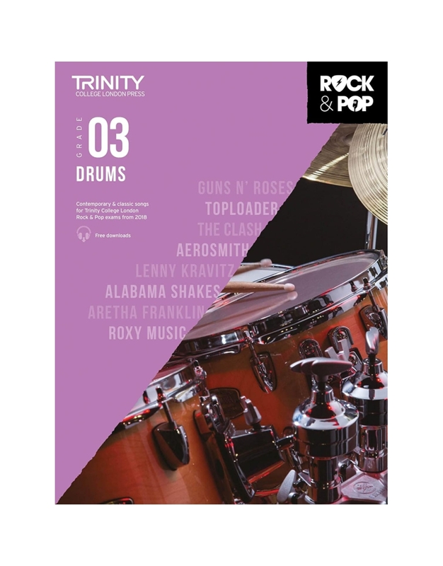 Trinity College London Rock & Pop 2018 Drums Grade 3
