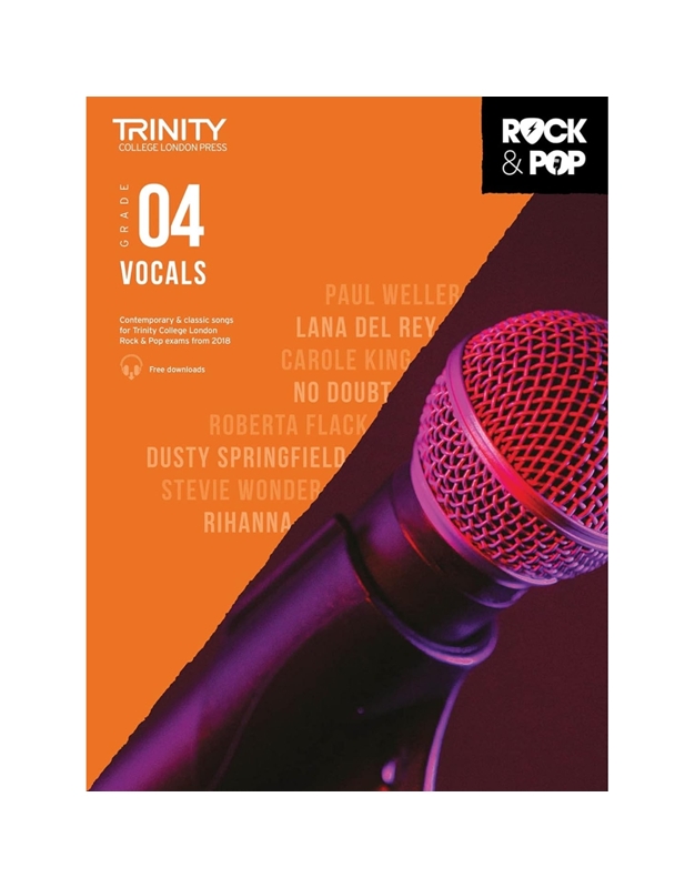 Trinity College London Rock & Pop 2018 Vocals Grade 4