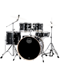 MAPEX VE5294FTVH Venus Standard Black Galaxy Sparkle Drum Set with Hardware