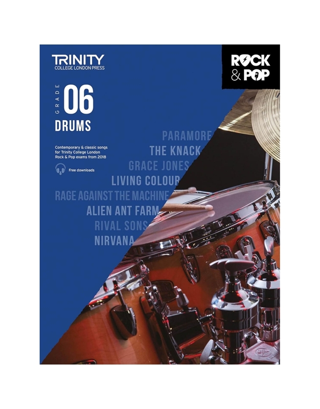 Trinity College London Rock & Pop 2018 Drums Grade 6