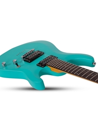 SCHECTER C-6 Deluxe Satin Aqua Electric Guitar