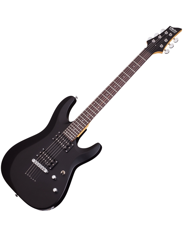 SCHECTER C-6 Deluxe Satin Black Electric Guitar