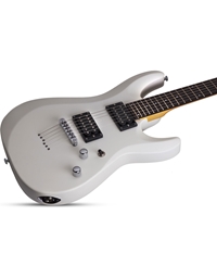 SCHECTER C-6 Deluxe Satin White Electric Guitar
