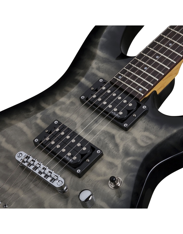 SCHECTER C-6 Plus Charcoal Burst Electric Guitar