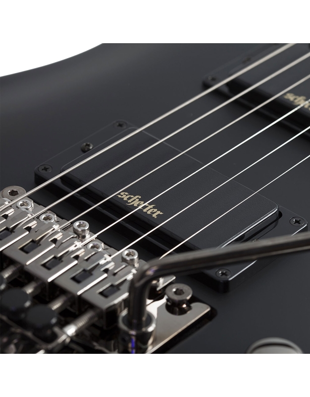 SCHECTER Demon-6 FR  Satin Aged Black Satin Electric Guitar