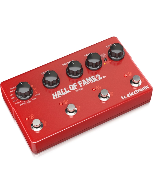 TC ELECTRONIC Hall of Fame 2x4 Reverb Effect Pedal