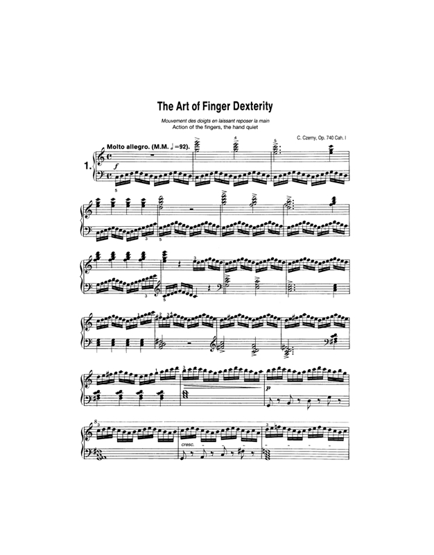 Czerny Carl - The Art Of Finger Dexterity Op. 740