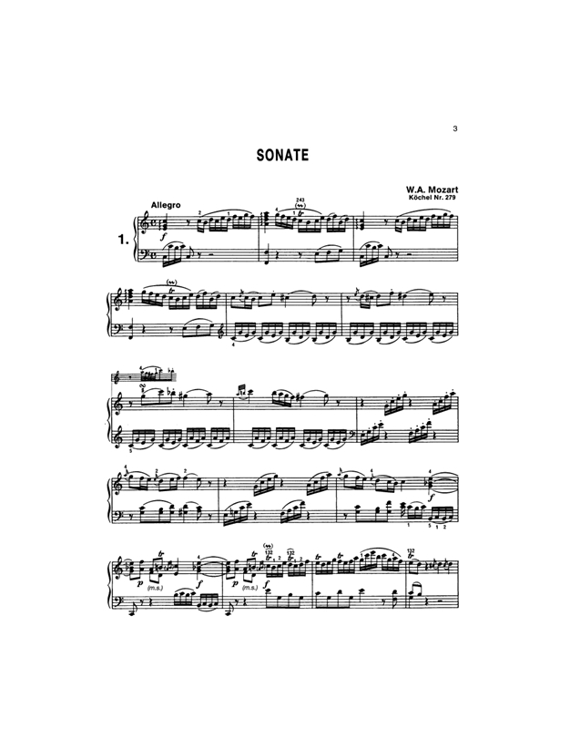 Mozart Wolfgang Amadeus - Σονάτες Για Πιάνο Τόμος 1ος
