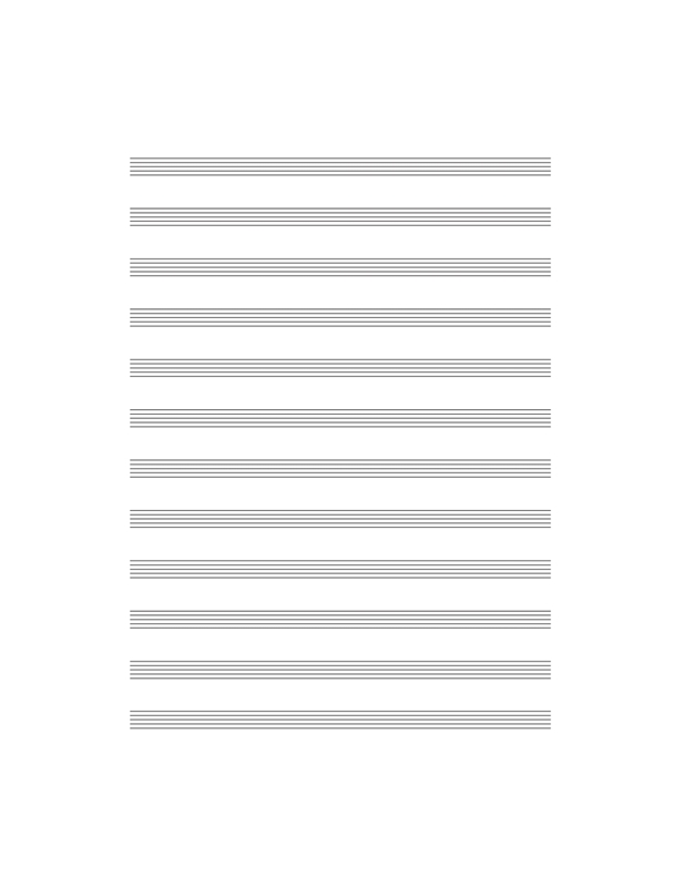 Notebook For Music & Notes Spiral (50 Sheets 12 Staves/Page)