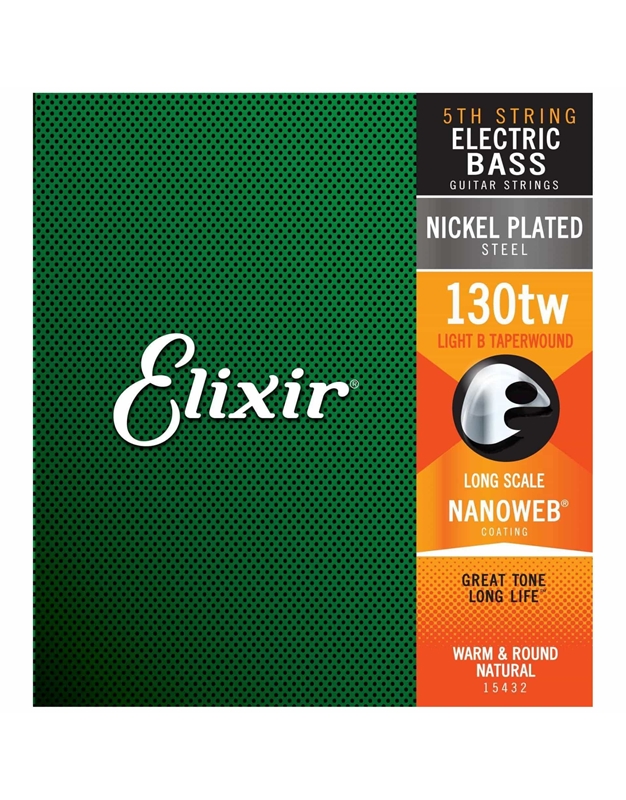 ELIXIR 15432 5th  Light B 130 TW Μονή Χορδή Ηλεκτρικού Μπάσου (130)