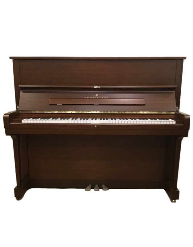 STEINWAY V-125 Upright Piano Walnut Matt - Premium Used